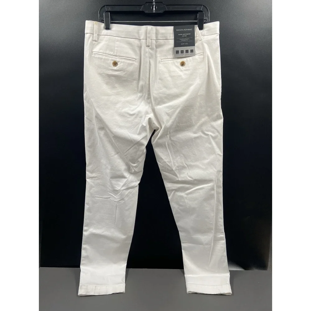 Banana Republic Pants Mens 33x32 Mason Athletic Tapered Fit Rapid Movement Chino